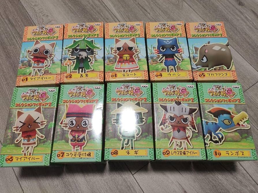 モンハン日記 アイルー村 G コレクション フィギュア コンプリート 全15種 モンハン日記 アイルー村 G コレクション フィギュア